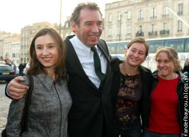 Avec ses nièces à Bordeaux